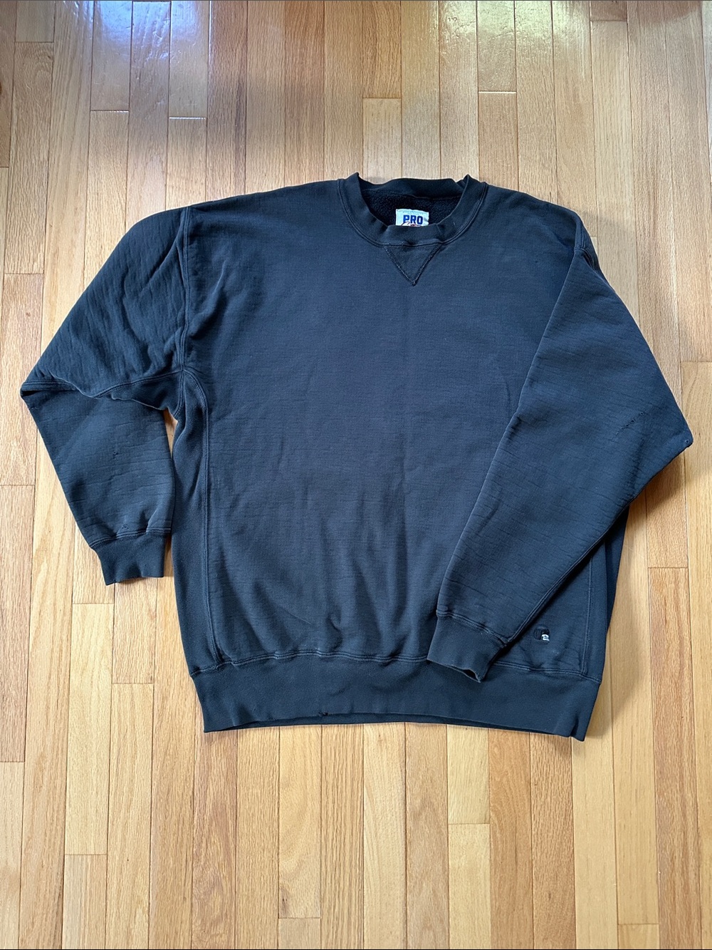Vintage Russel Pro Athletic Black Crewneck Sweater XXL
